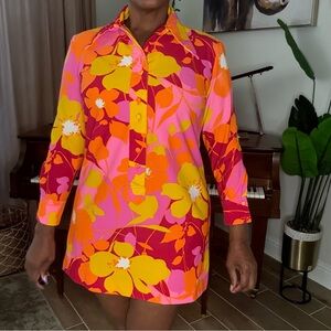 Vibrant Floral Shirt or Dress